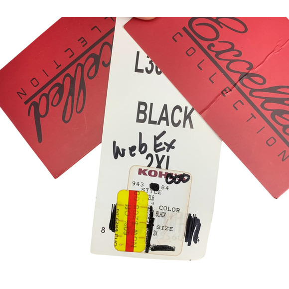 NEW Excelled Collection Plus Sz 1X Black Leather Mid Length Jacket Coat NWT - Picture 7 of 9